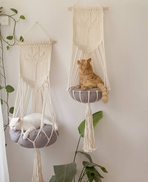 Macrame Cat Hammock